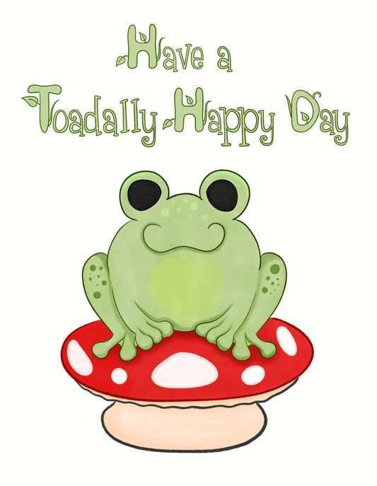 toadally happy card