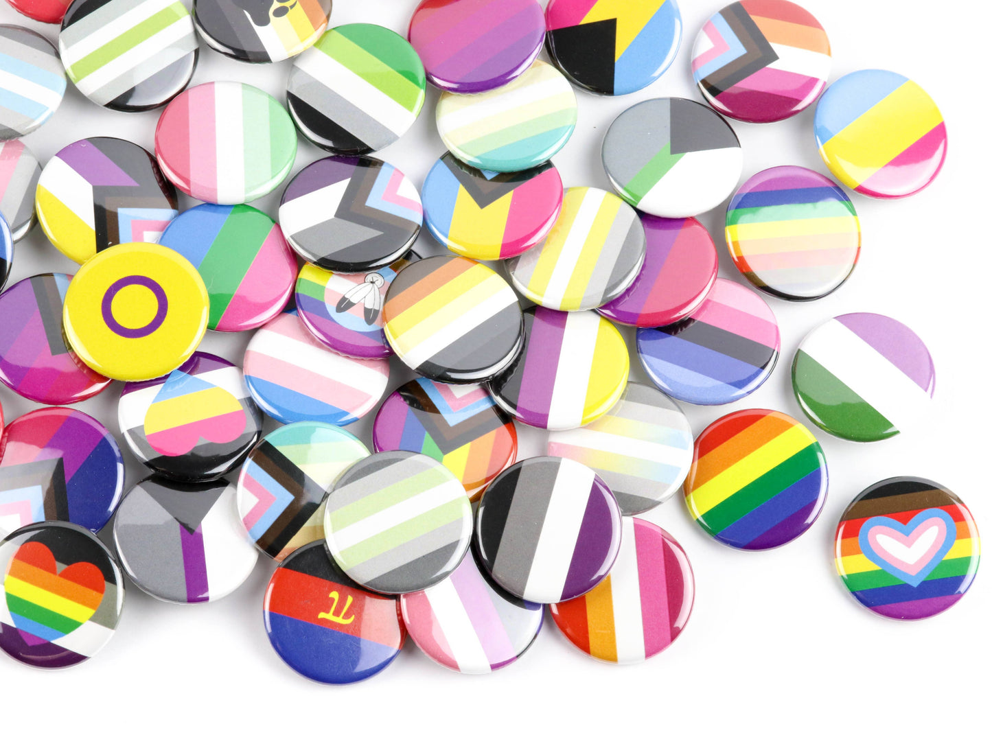 Pride Flags Bulk Buttons or Magnets