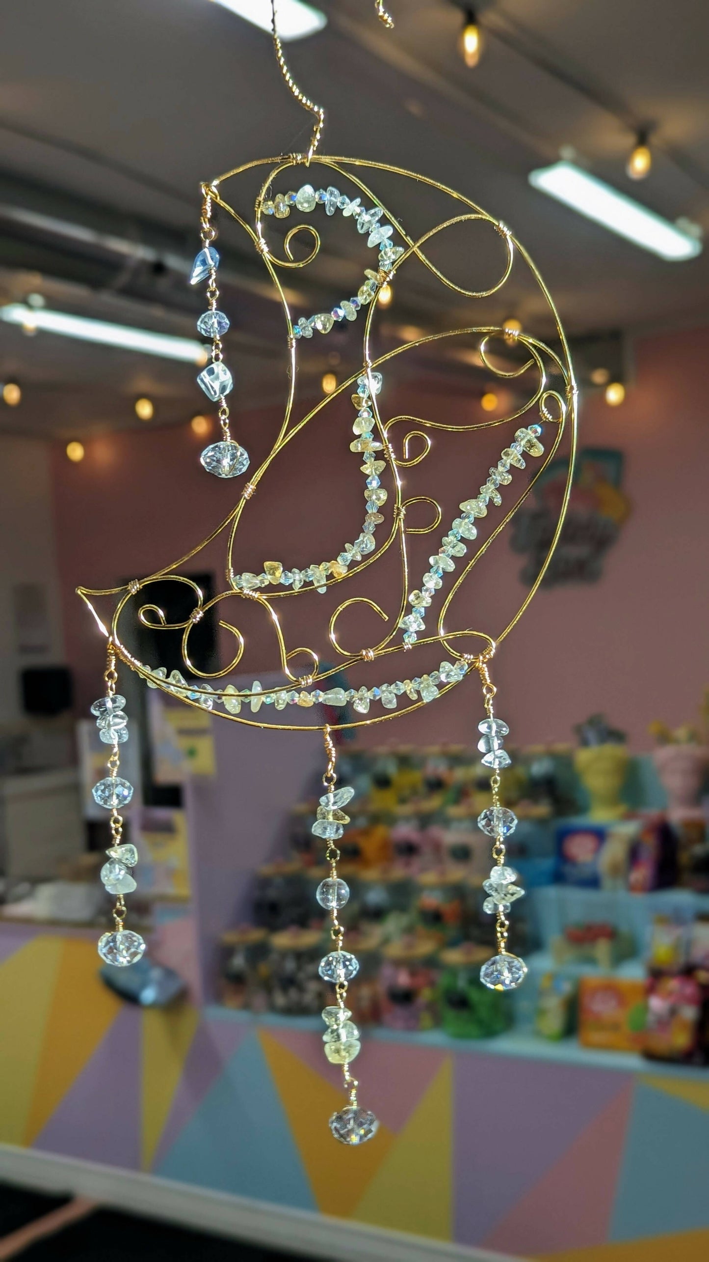 Crescent Moon Suncatcher