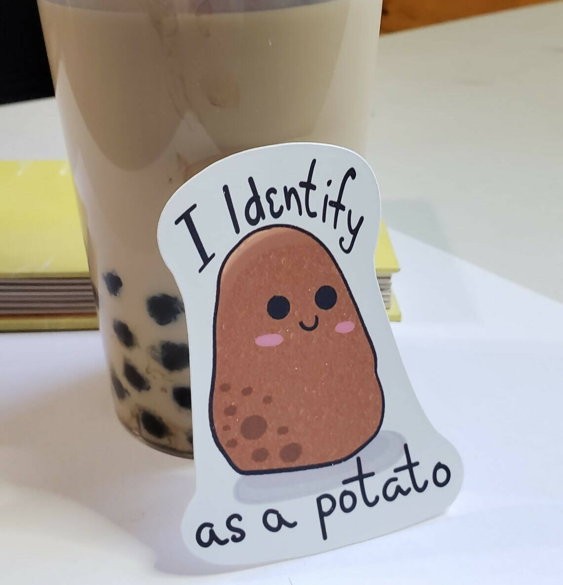 I identify as a potato sticker