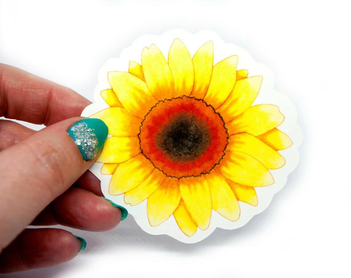 Sunflower sticker