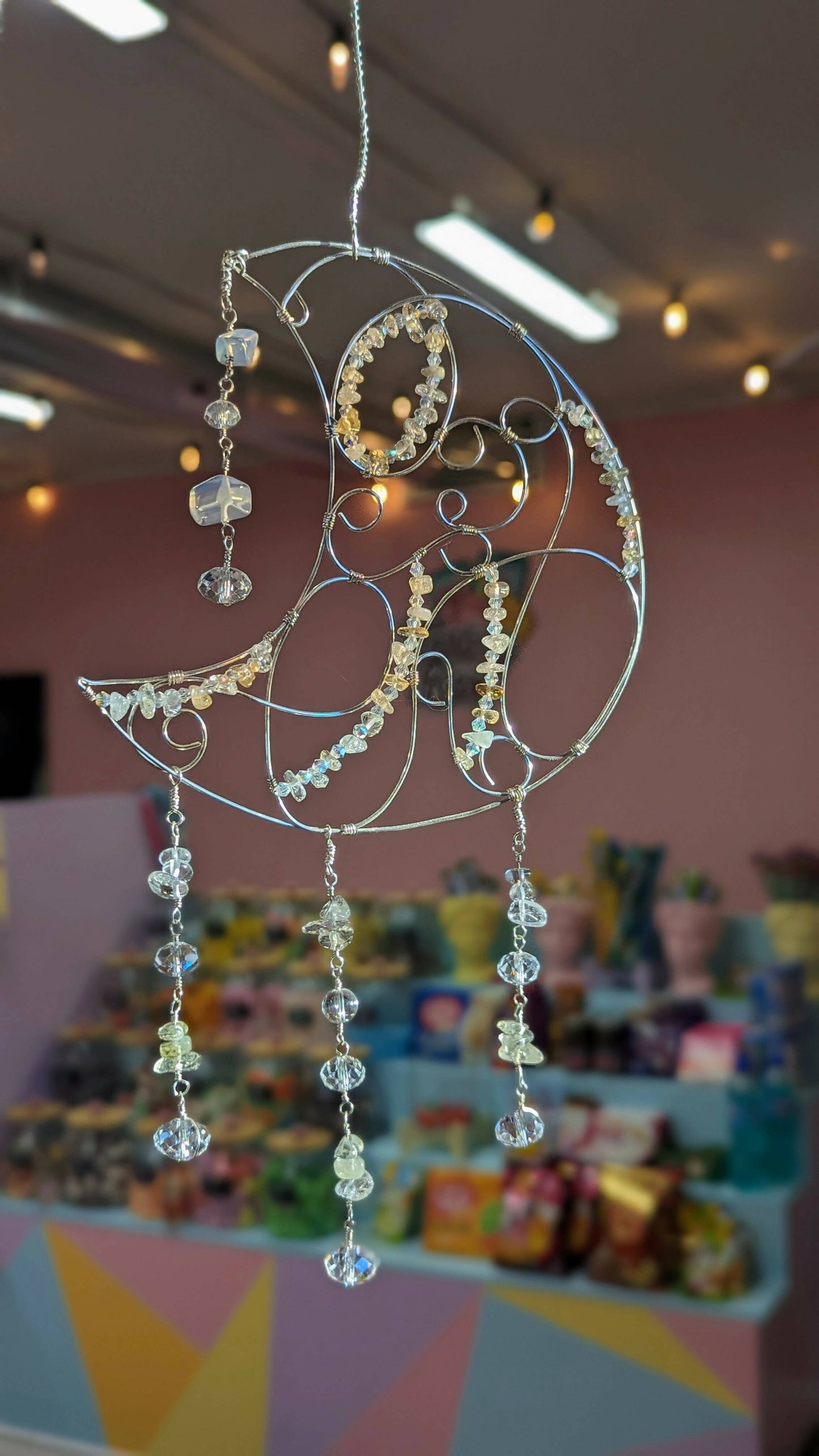 Crescent Moon Suncatcher