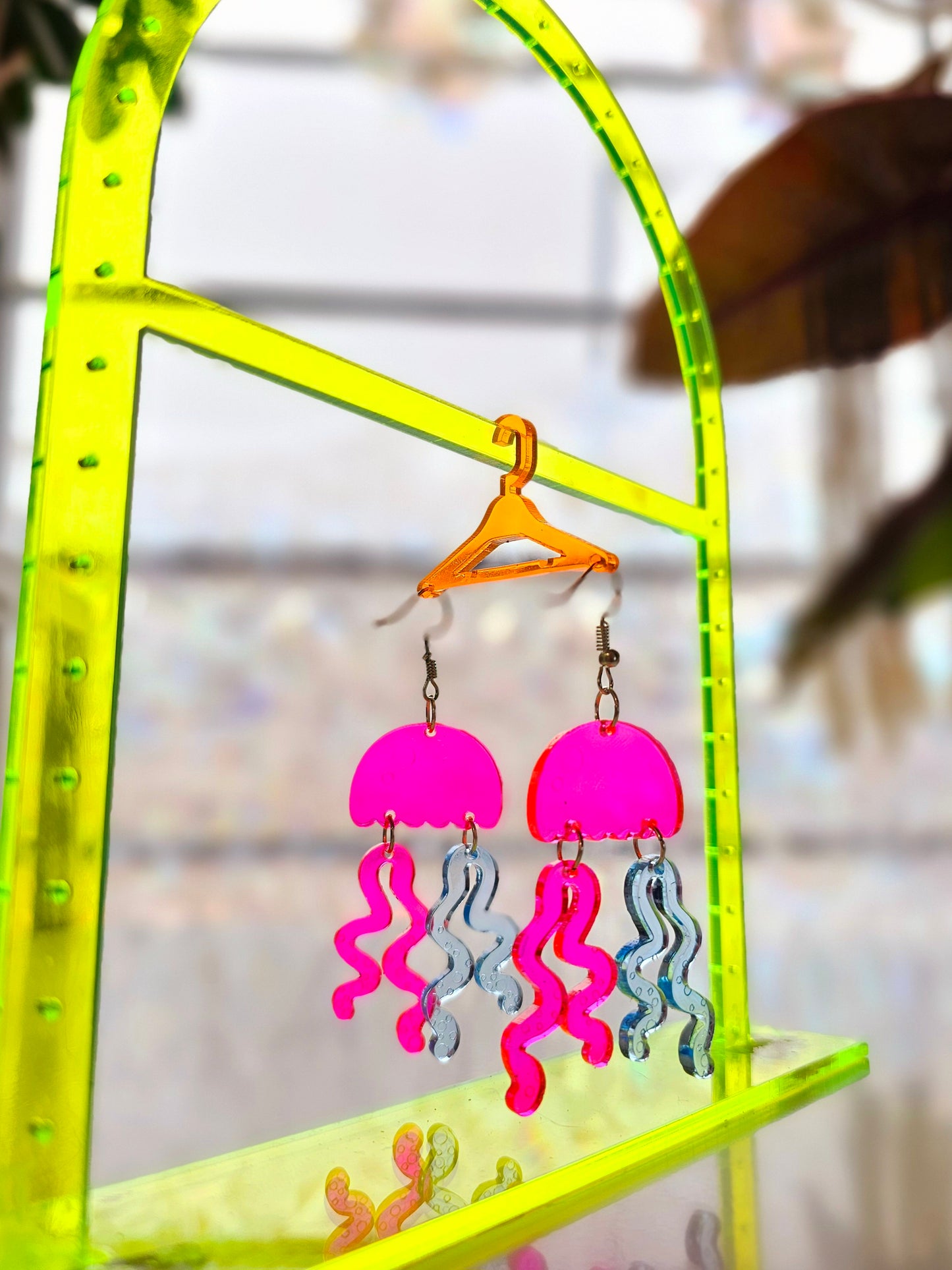 Fluoro Jelly earrings