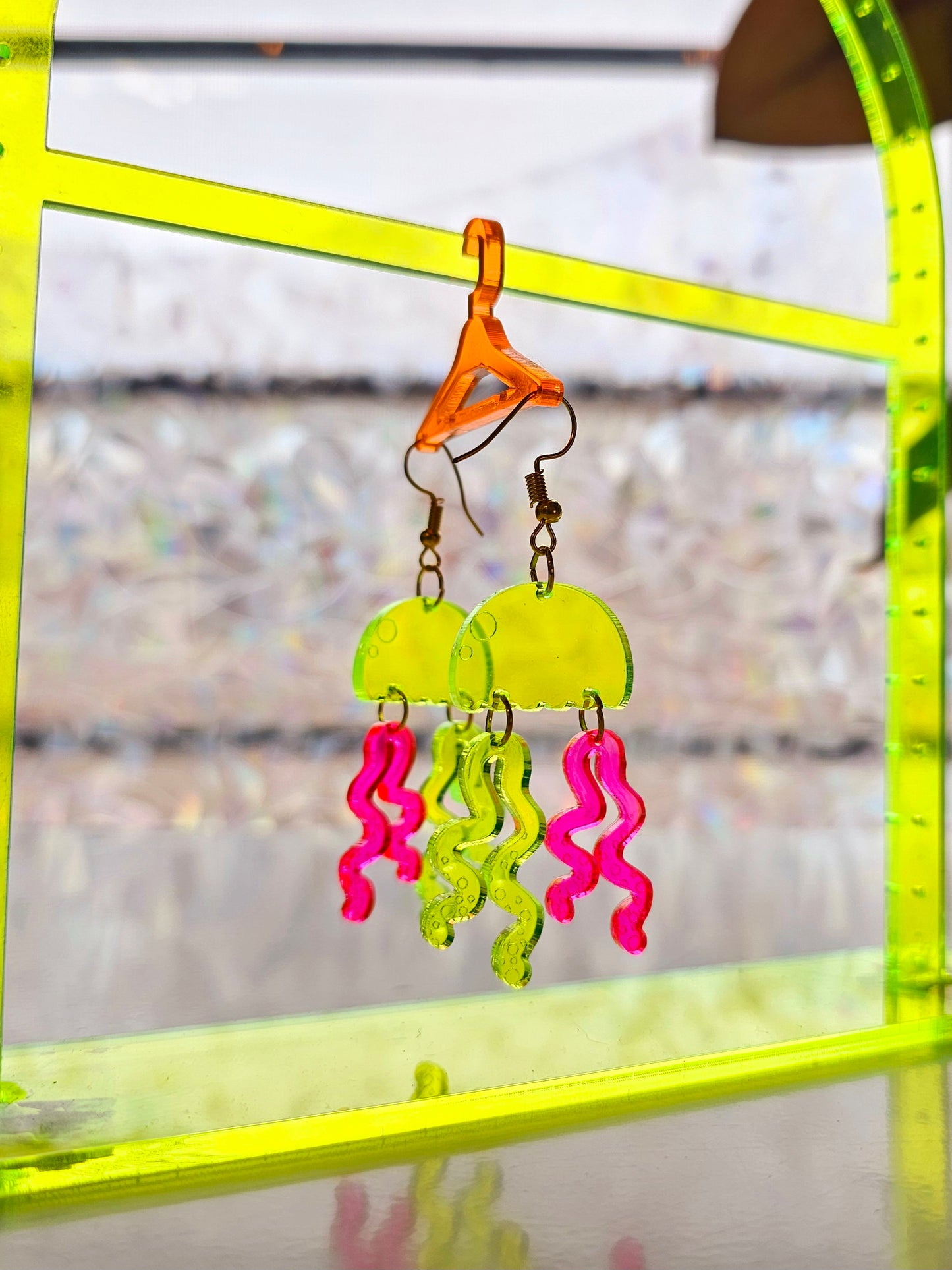 Fluoro Jelly earrings