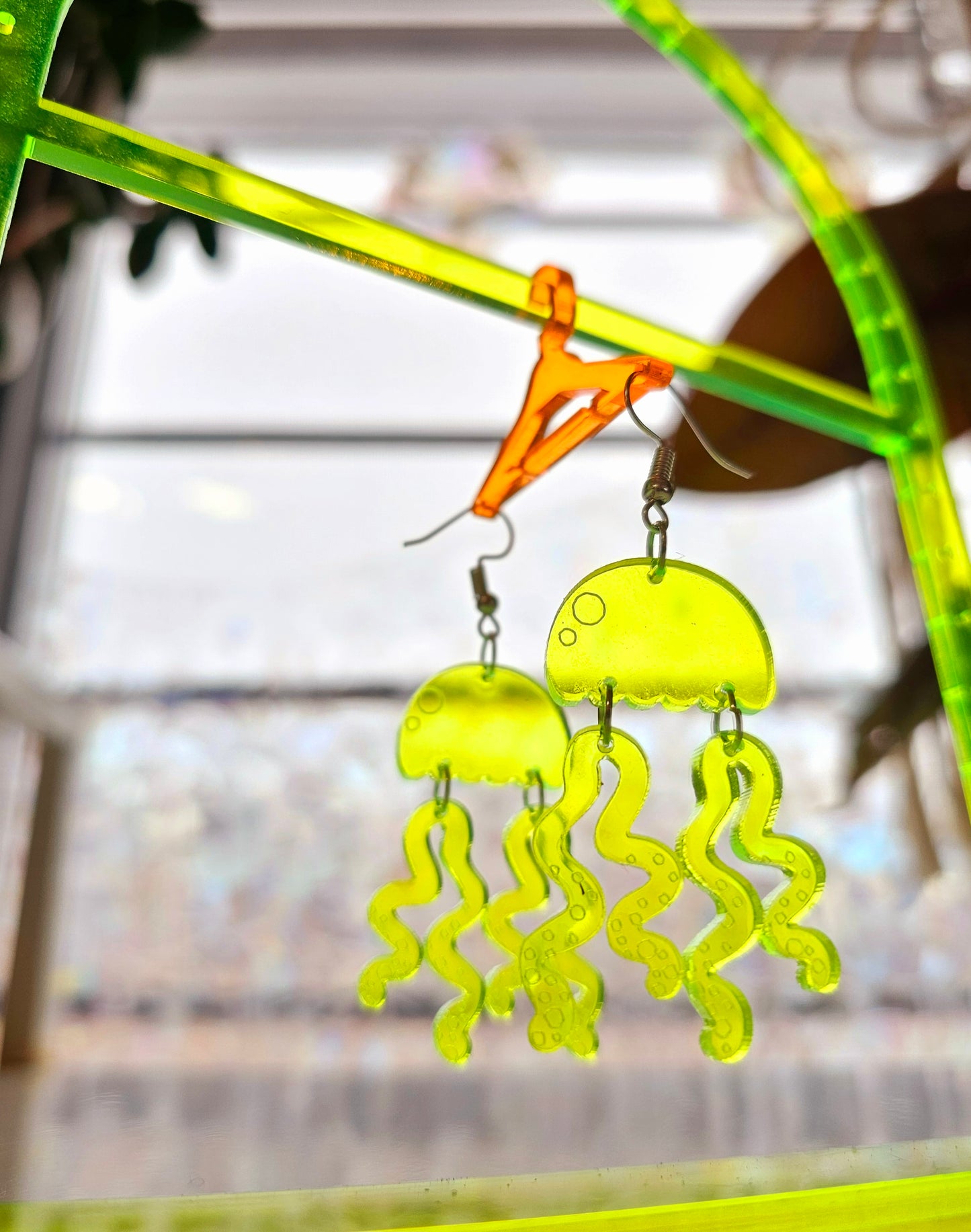 Fluoro Jelly earrings