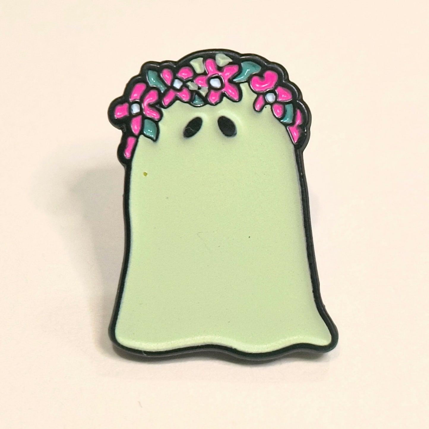 Ghostly Bloom Enamel Pins