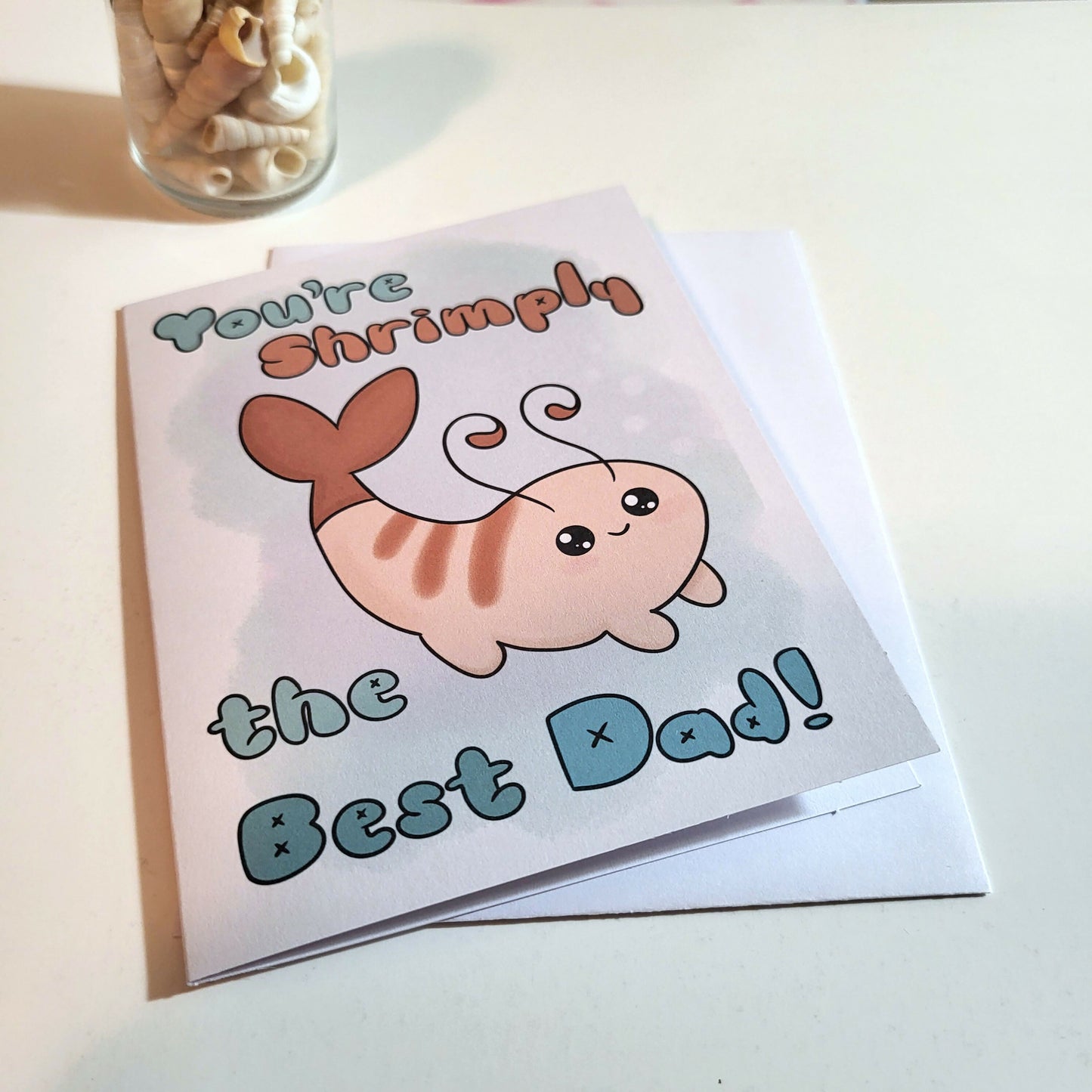 Shrimply the best dad card