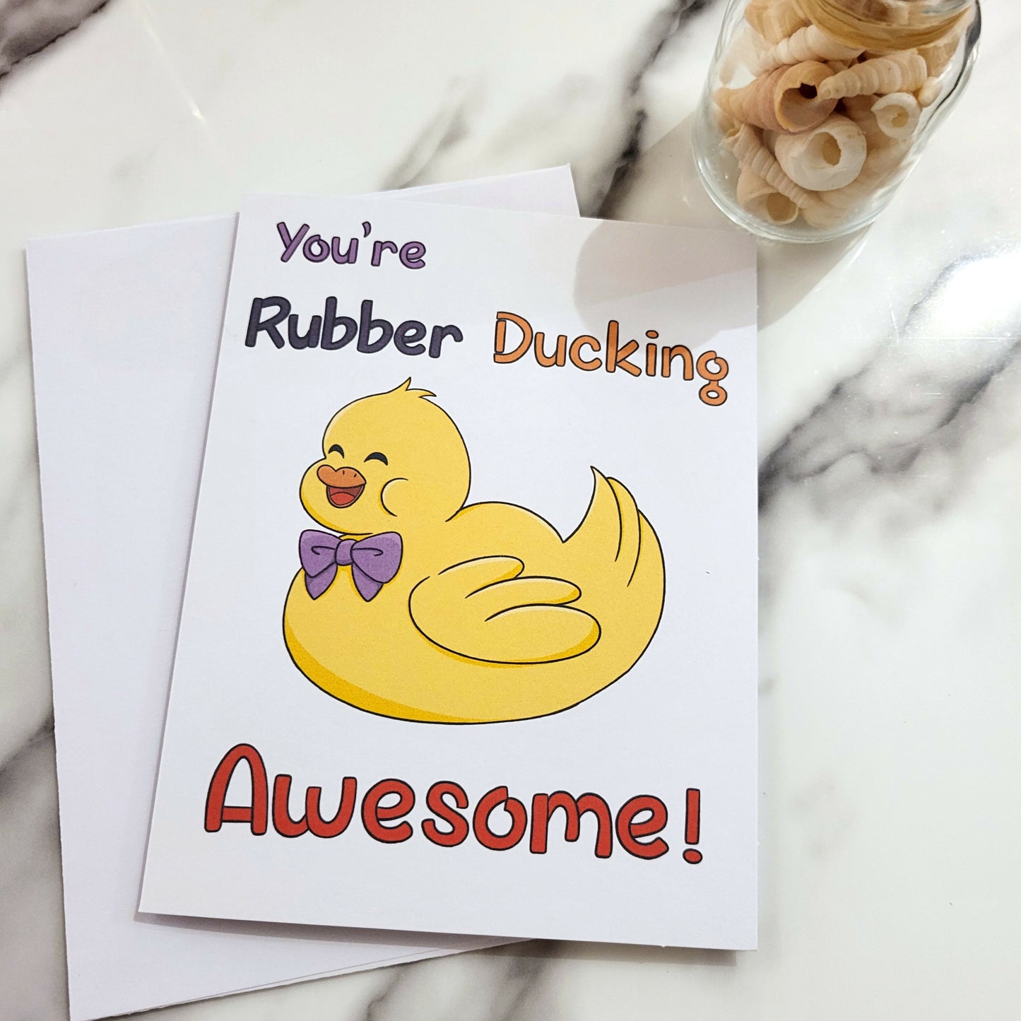 Rubber Ducking Awesome card