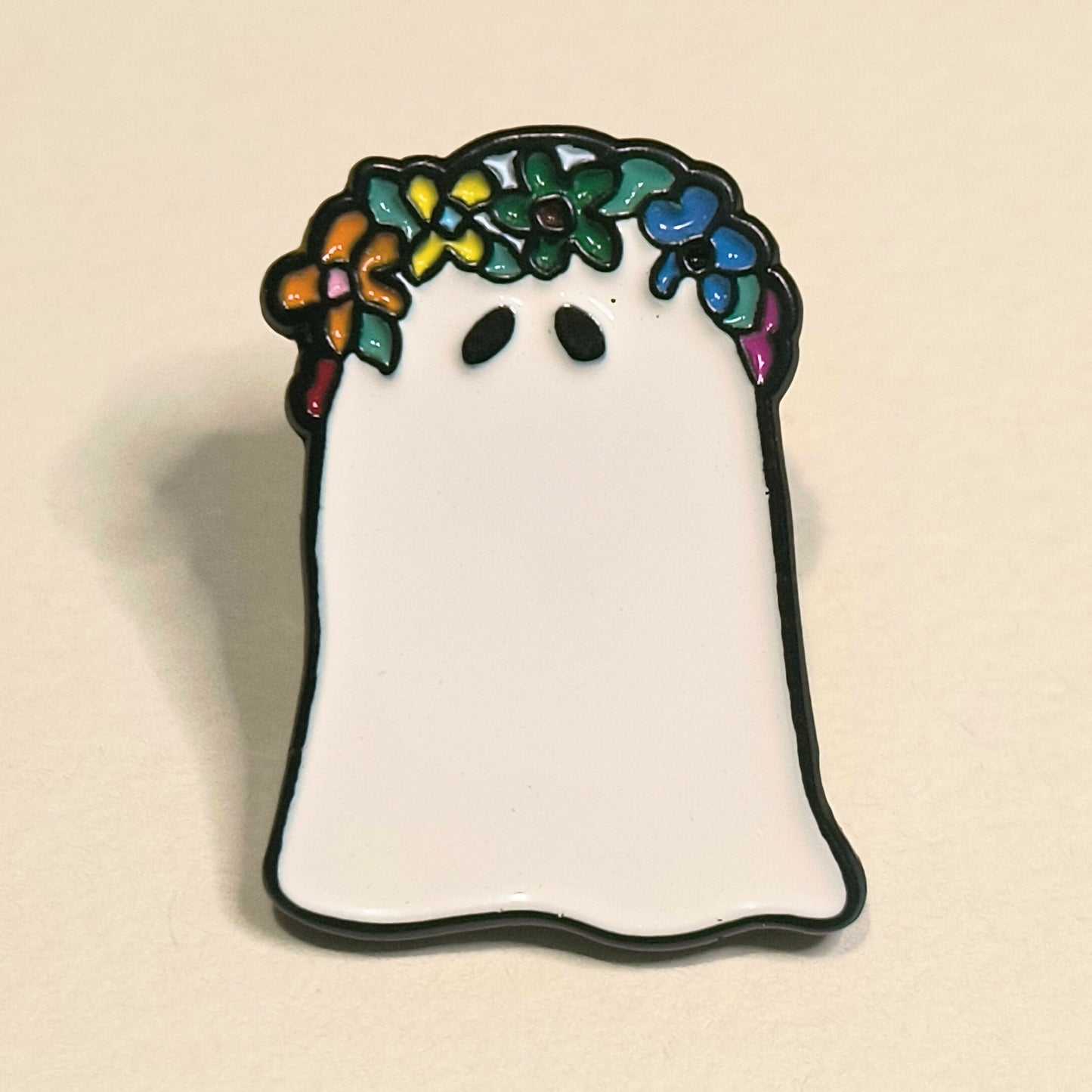 Ghostly Bloom Enamel Pins