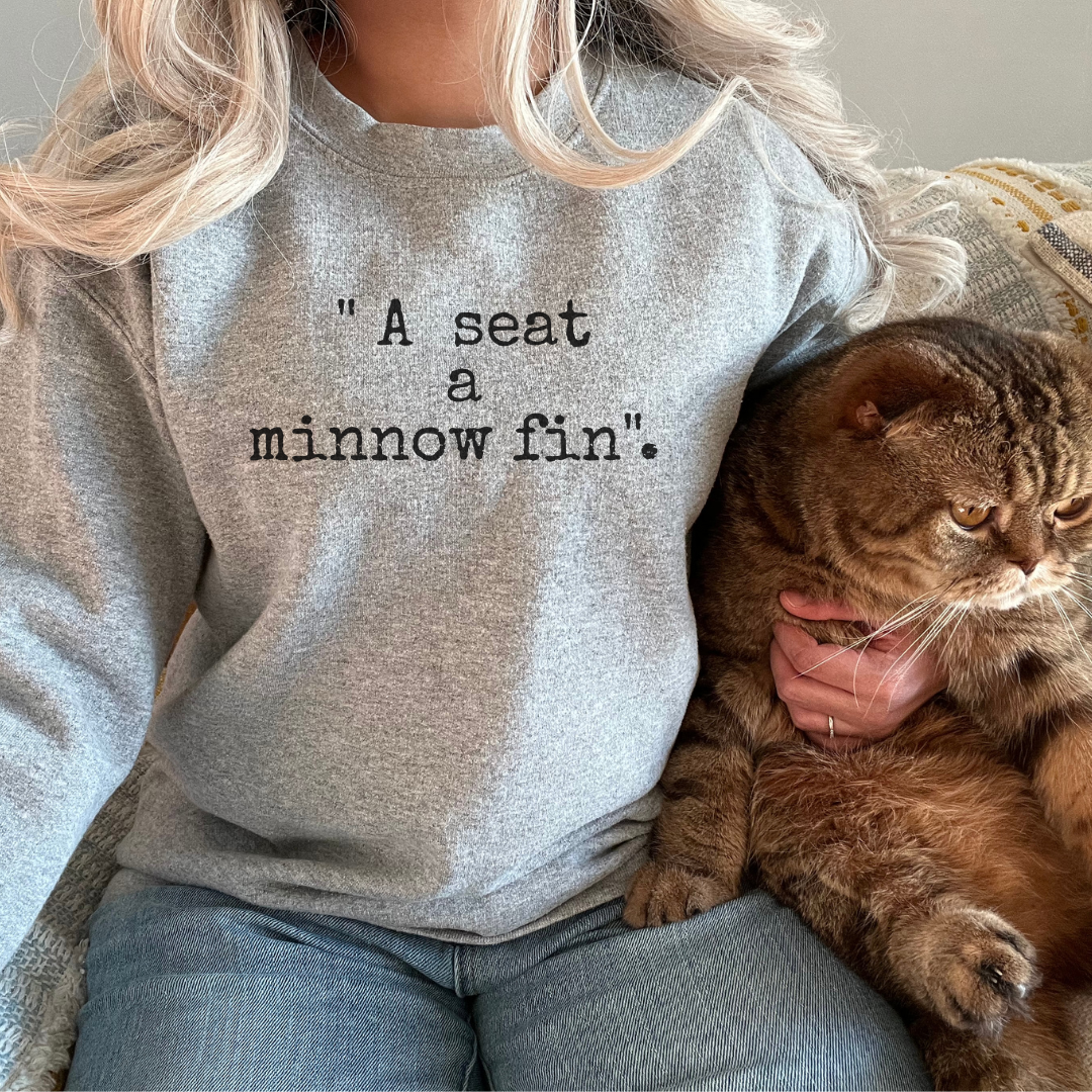 A seat a minnow fin SWEATER