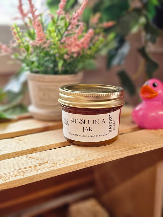 Sunset in a jar