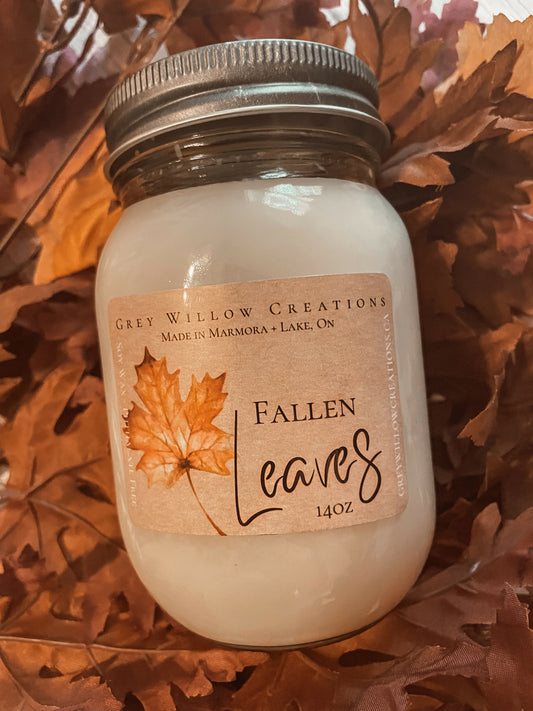 Fallen Leaves 14oz Mason