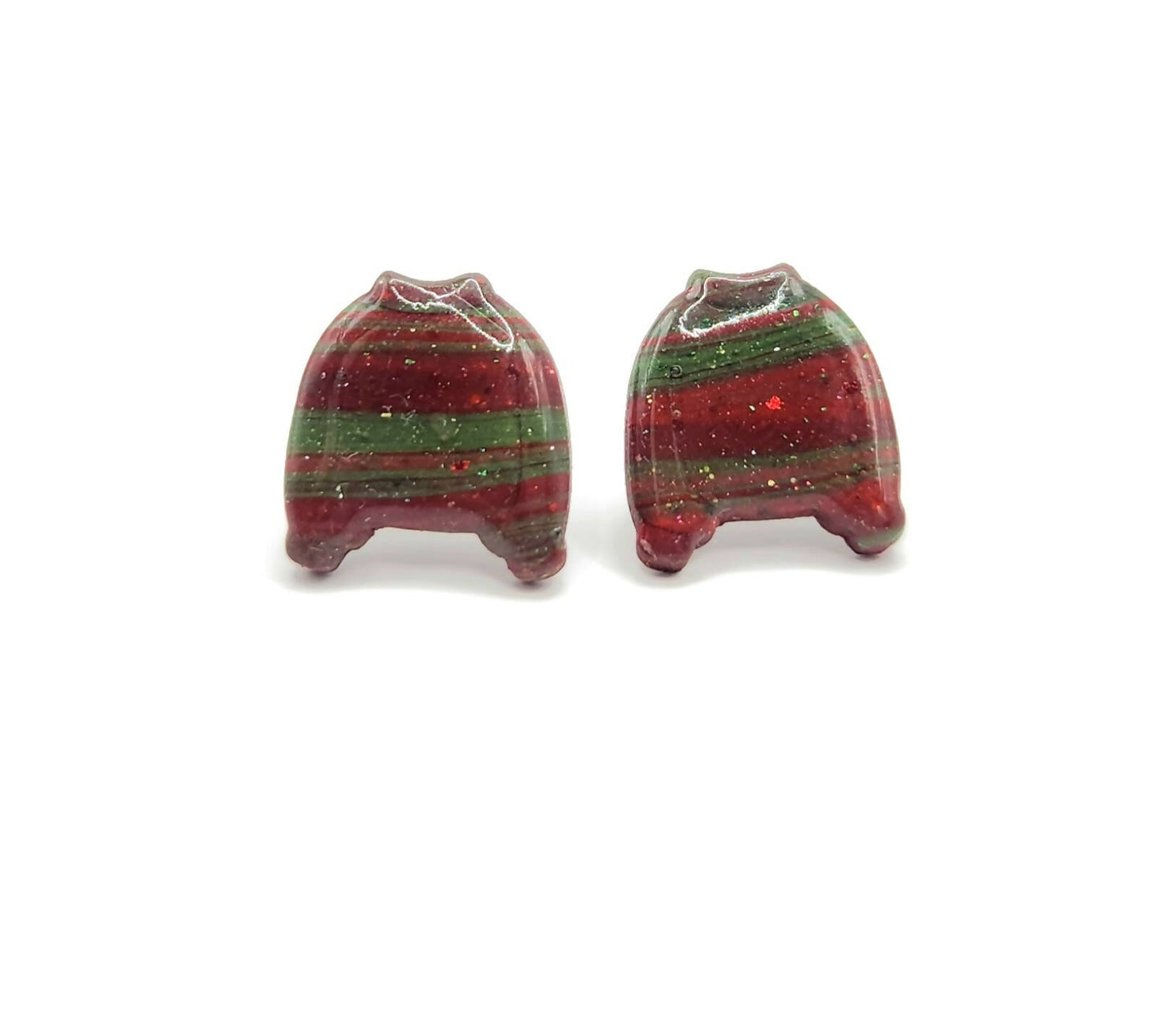Green and Red Sweater Studs