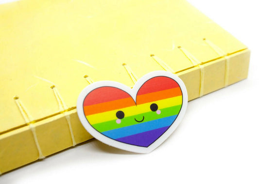 Rainbow Heart vinyl sticker