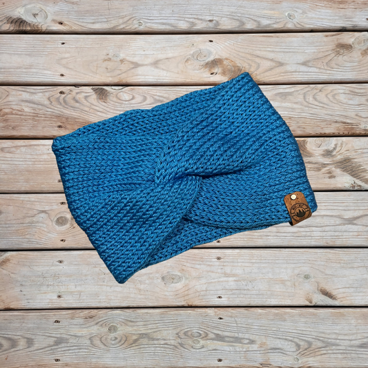 Adult Knit Twist Headband - Sky