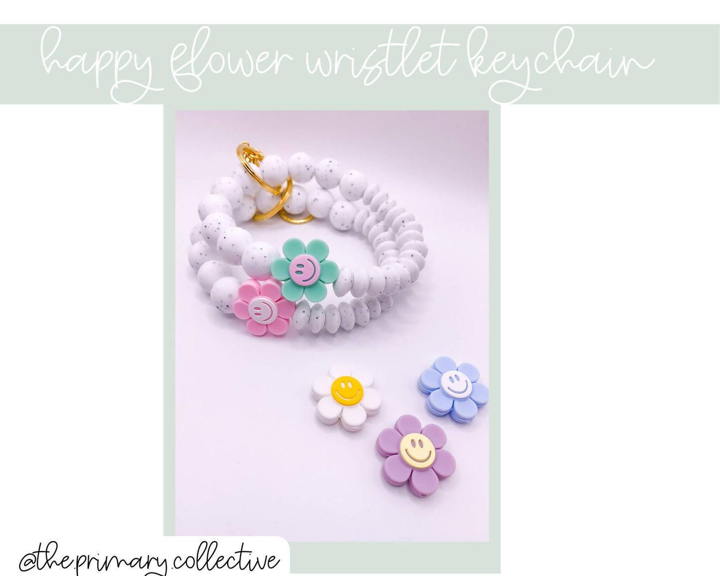 Happy Flower wristlet