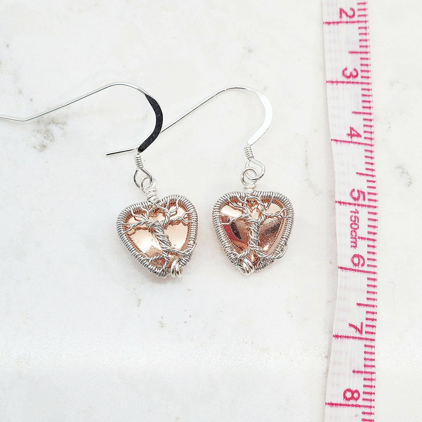 Copper Hematite Heart Tree of Life Jewellery
