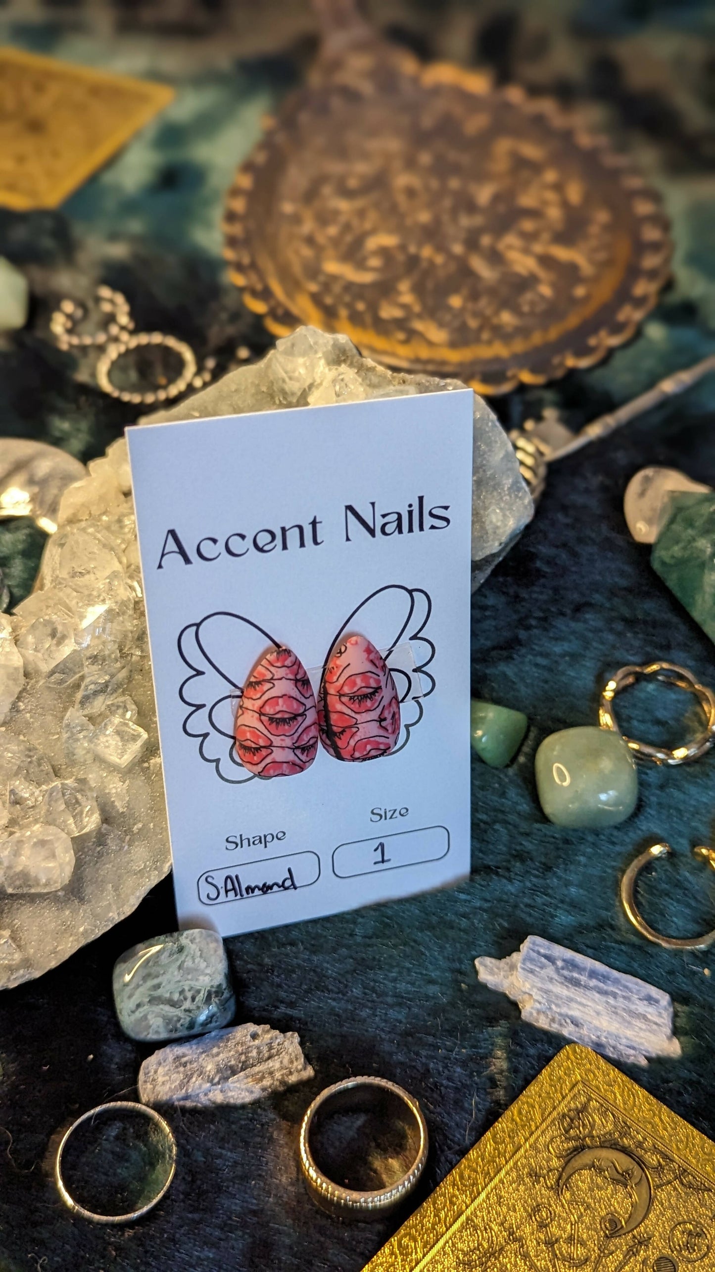 Accent Nails: Lipstick kiss - Size 1
