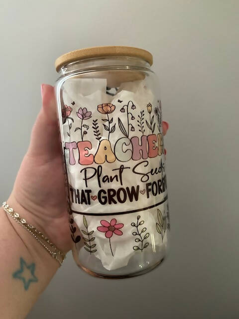 Teacher Glass Jar