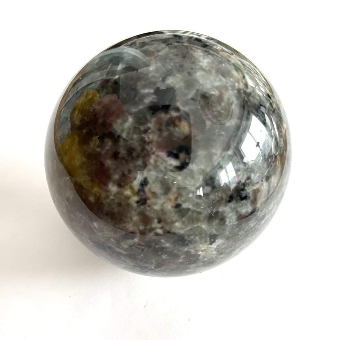 Yooperite sphere with stand