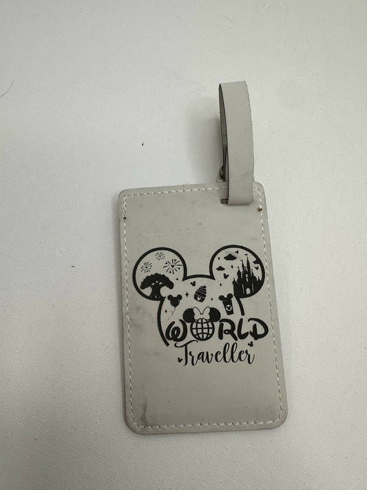 World traveller Disney luggage tag