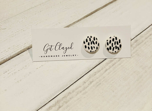 Polka dot studs