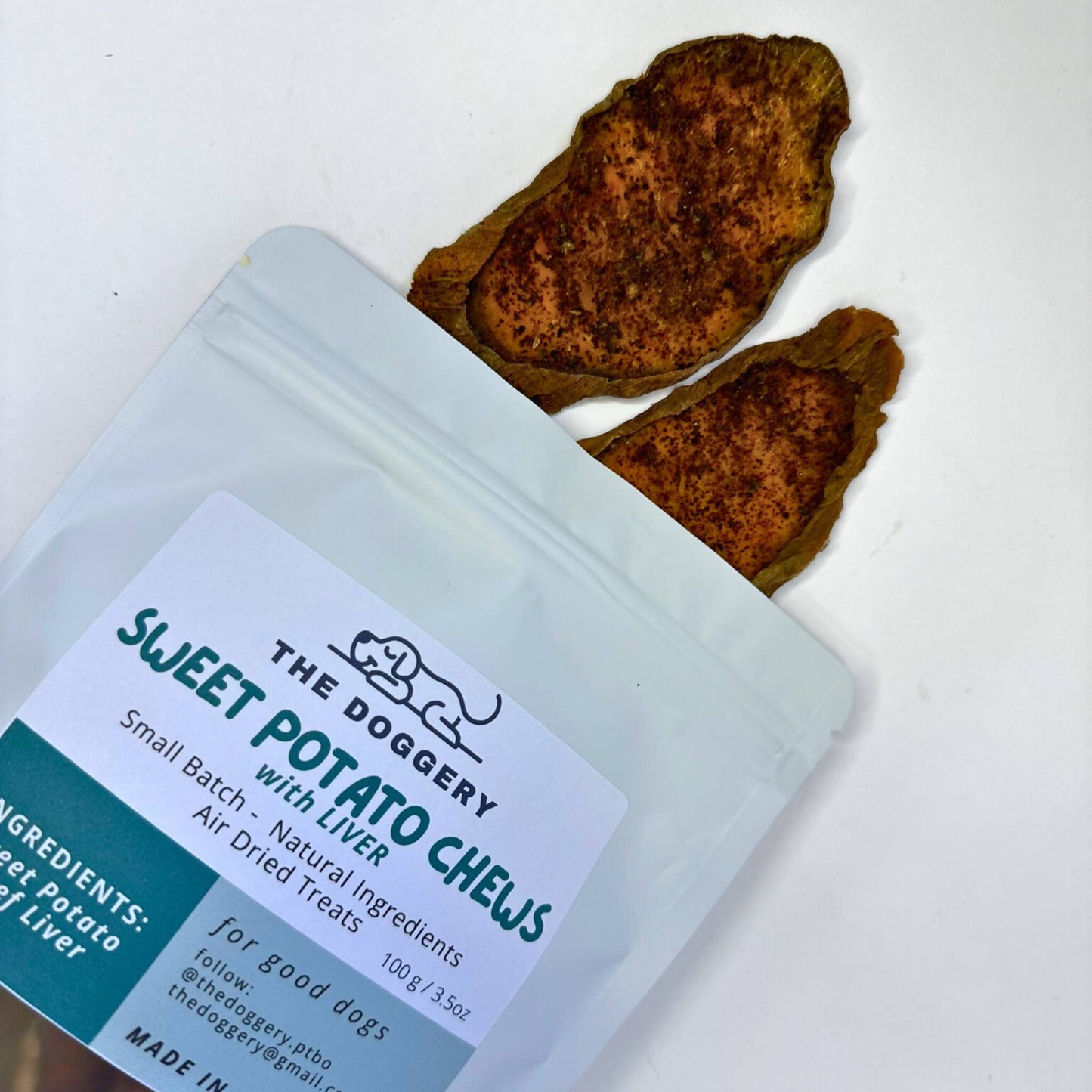 Sweet Potato Chews with Liver Dog Treat