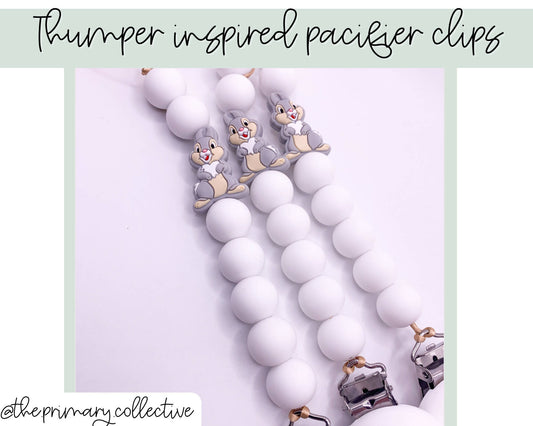 Thumper rabbit Pacifier Clip