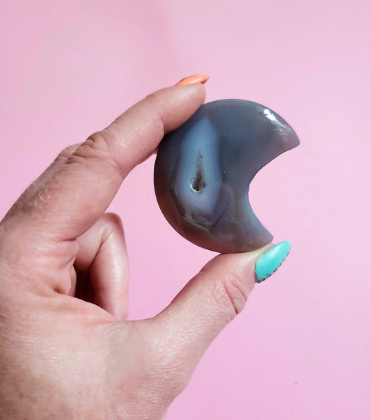Small Druzy Moon