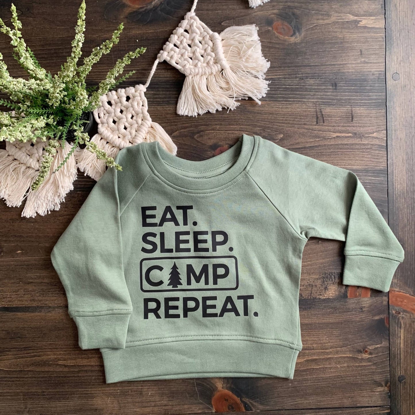 Eat, Sleep, Camp, Repeat Sweatshirt