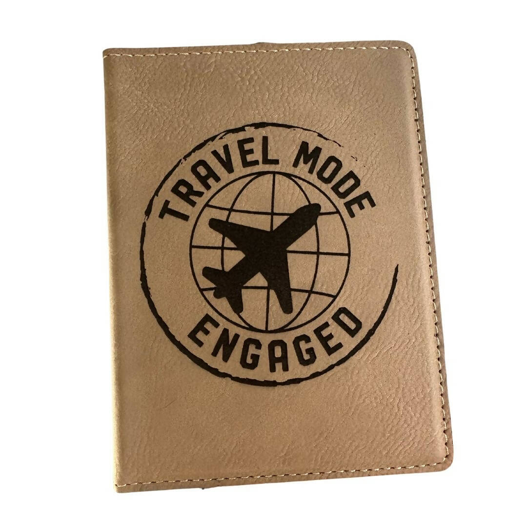 Travel mode engaged passport cover