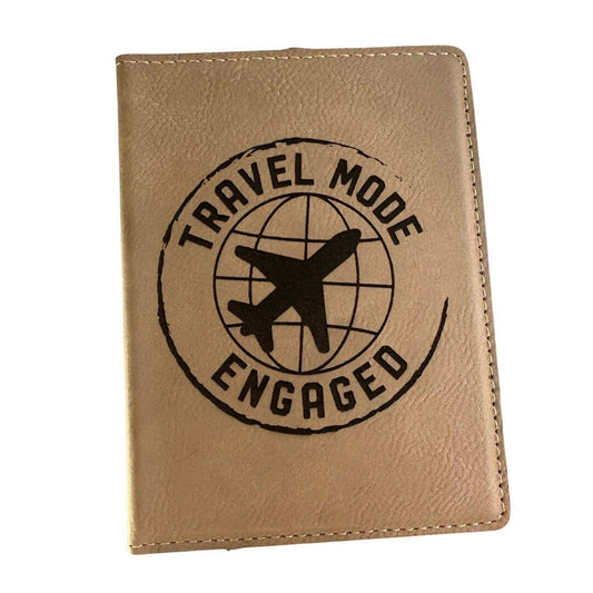 Travel mode engaged passport cover