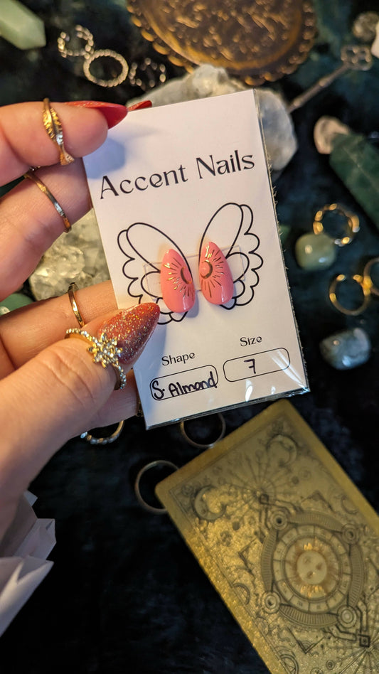 Accent Nails: moons- Size 7