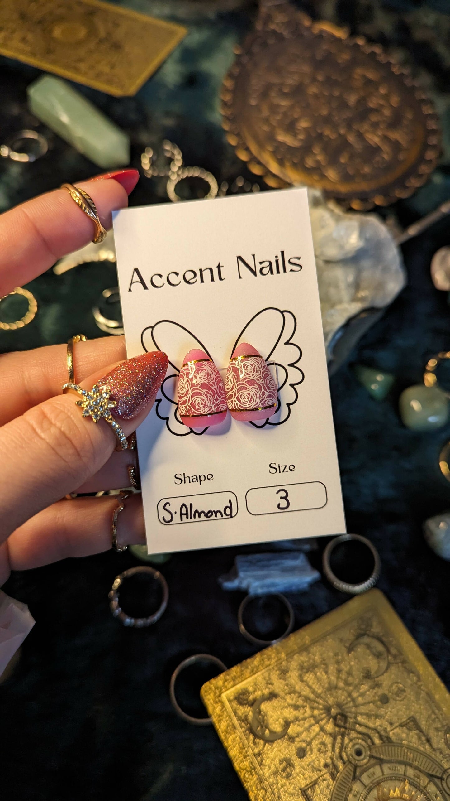 Accent Nails: Lace - Size 3
