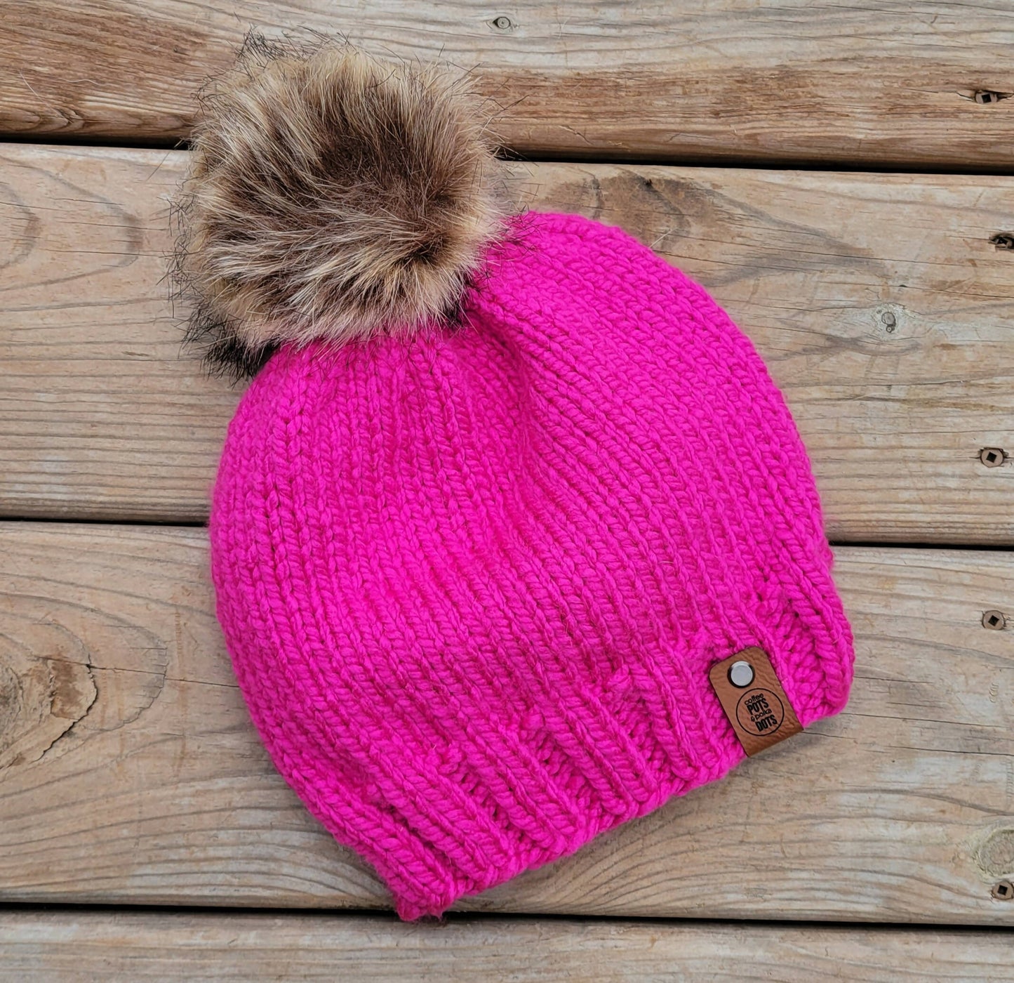 Staple Beanie With Pom