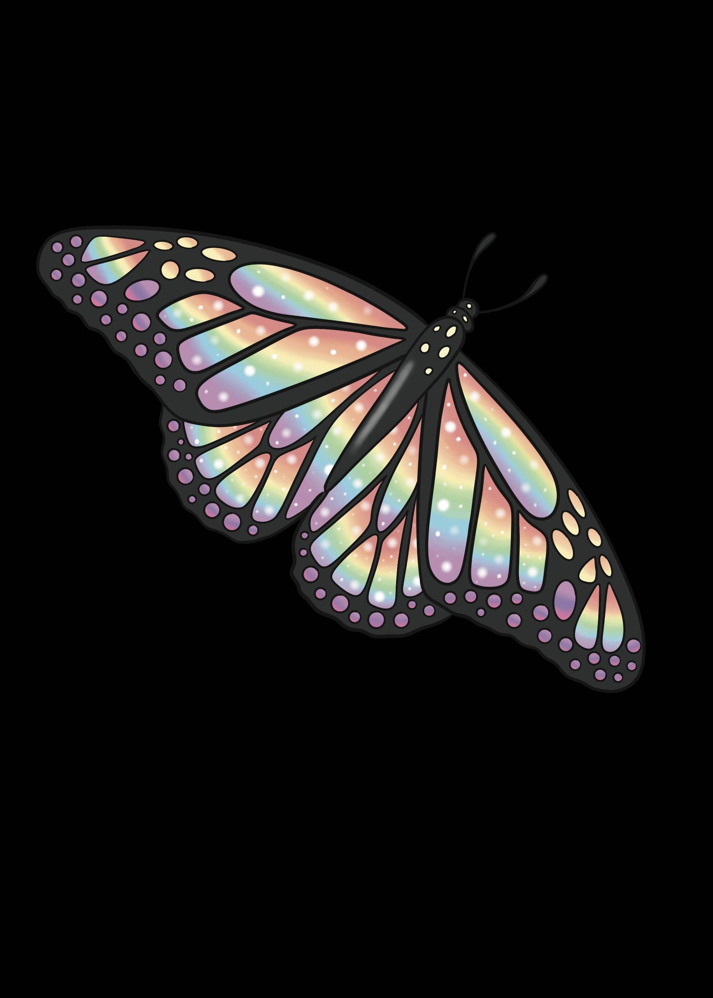 Rainbow Butterfly sticker