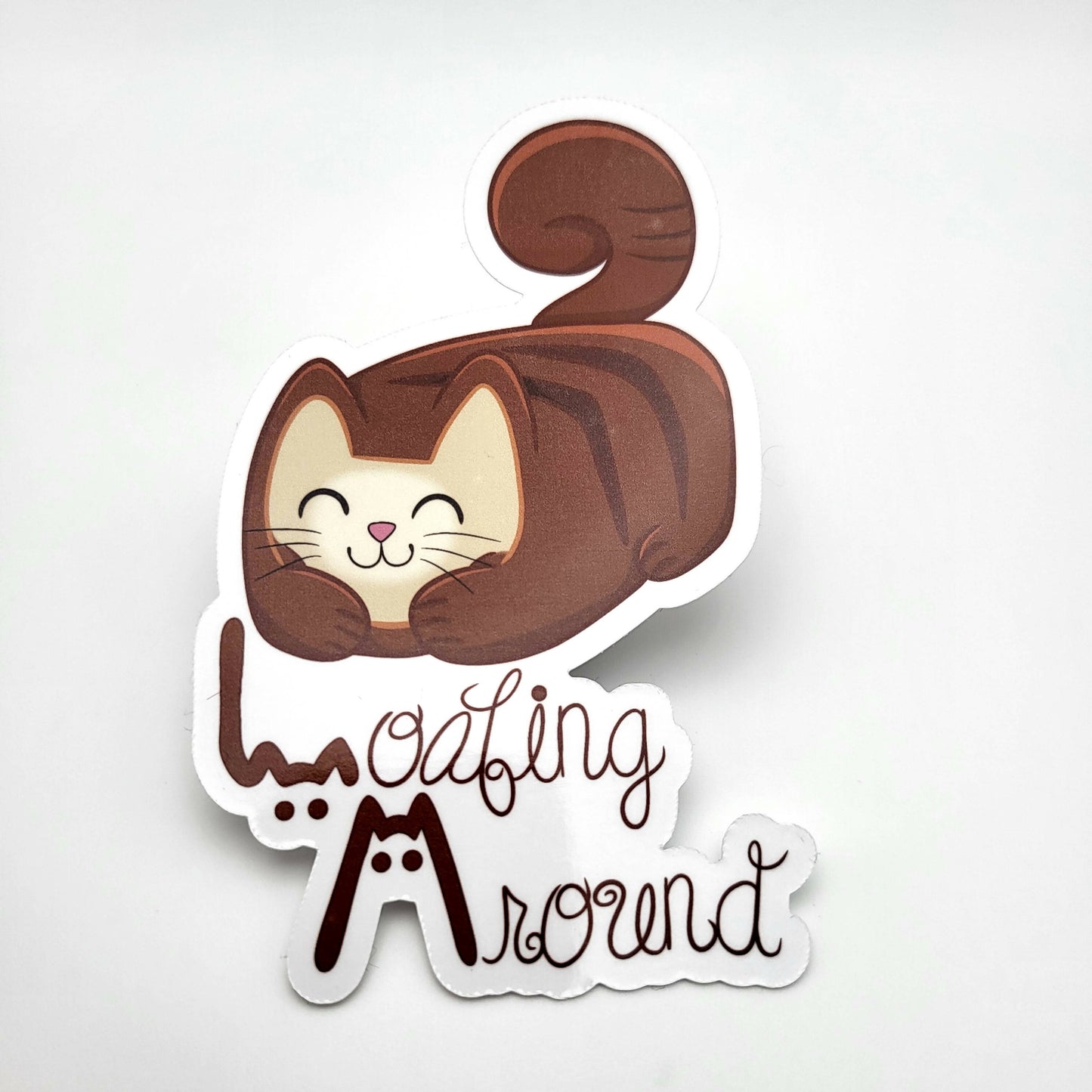 Loafing Around cat sticker