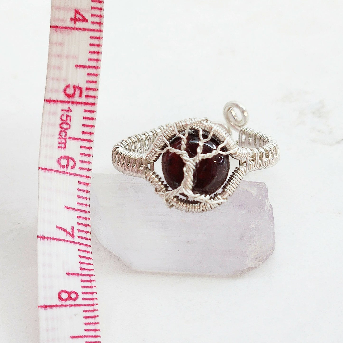 Garnet Adjustable Gemstone Ring