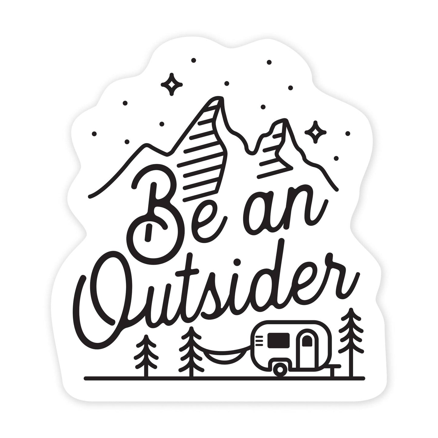 Outsider 3 Inch Sticker