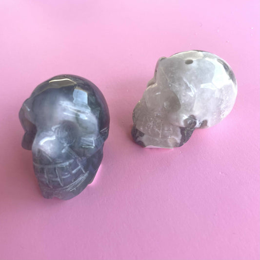 Moss Agate (Skull)