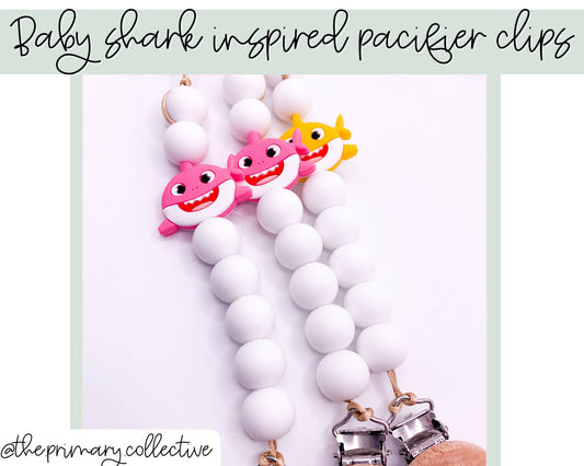 Baby Shark Pacifier Clip