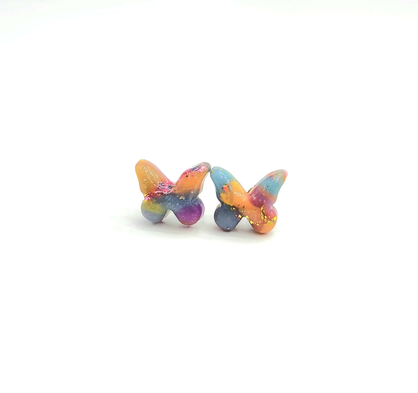 Colourful Butterfly Studs