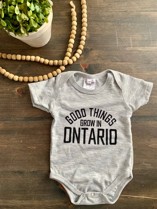 Good Things Grow in Ontario Onesie