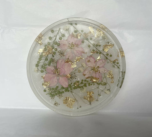 Floral Mini Trinket Tray/ Coaster