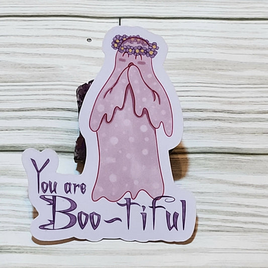 You are Boo-tiful ghost sticker