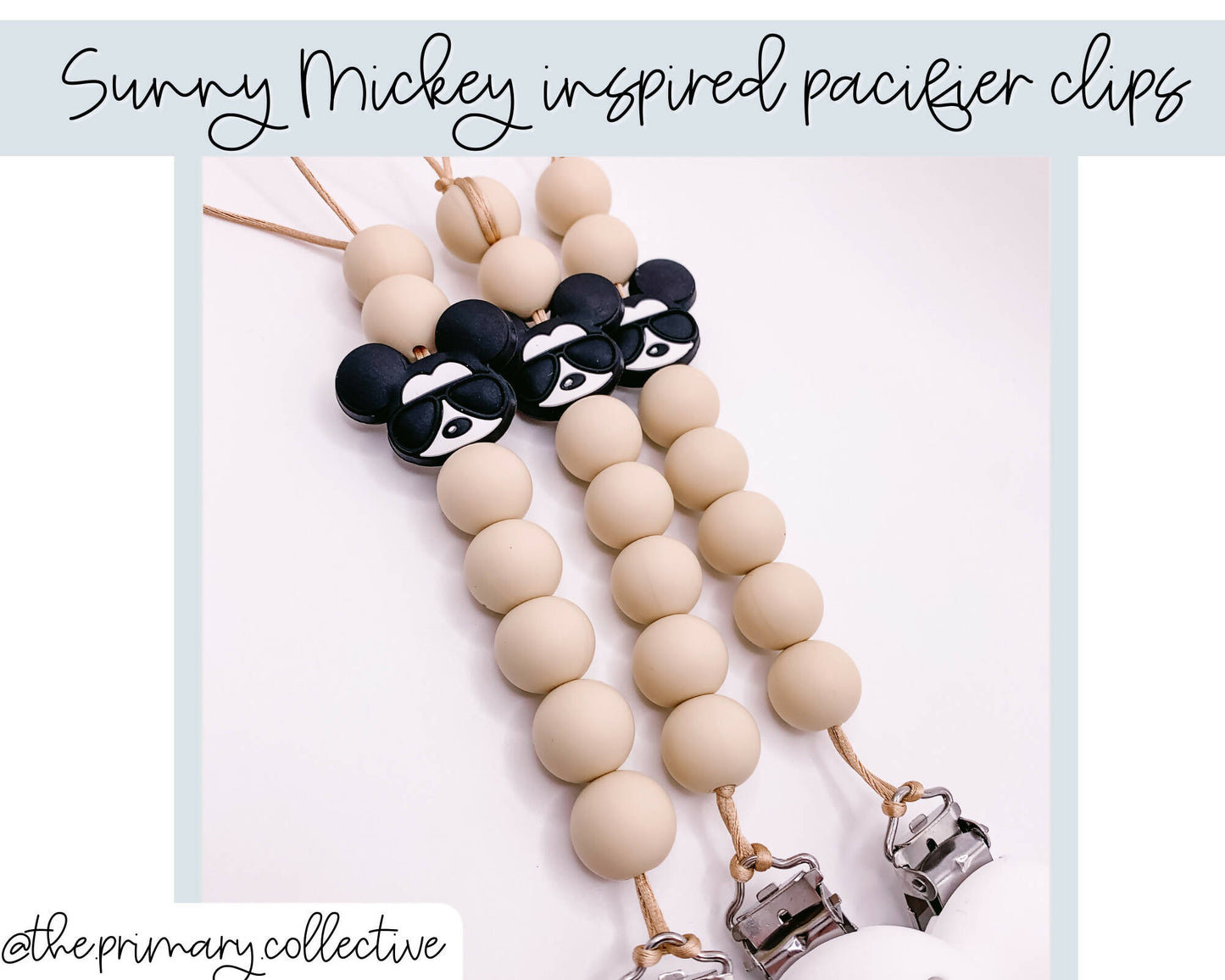 Sunny Mickey Pacifier Clip