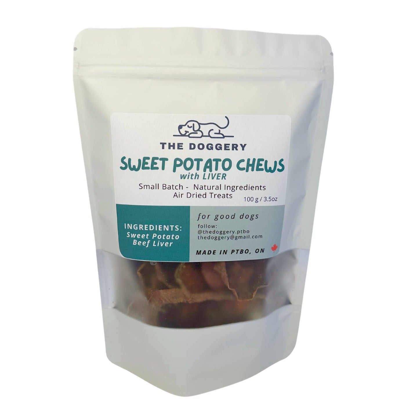 Sweet Potato Chews with Liver Dog Treat