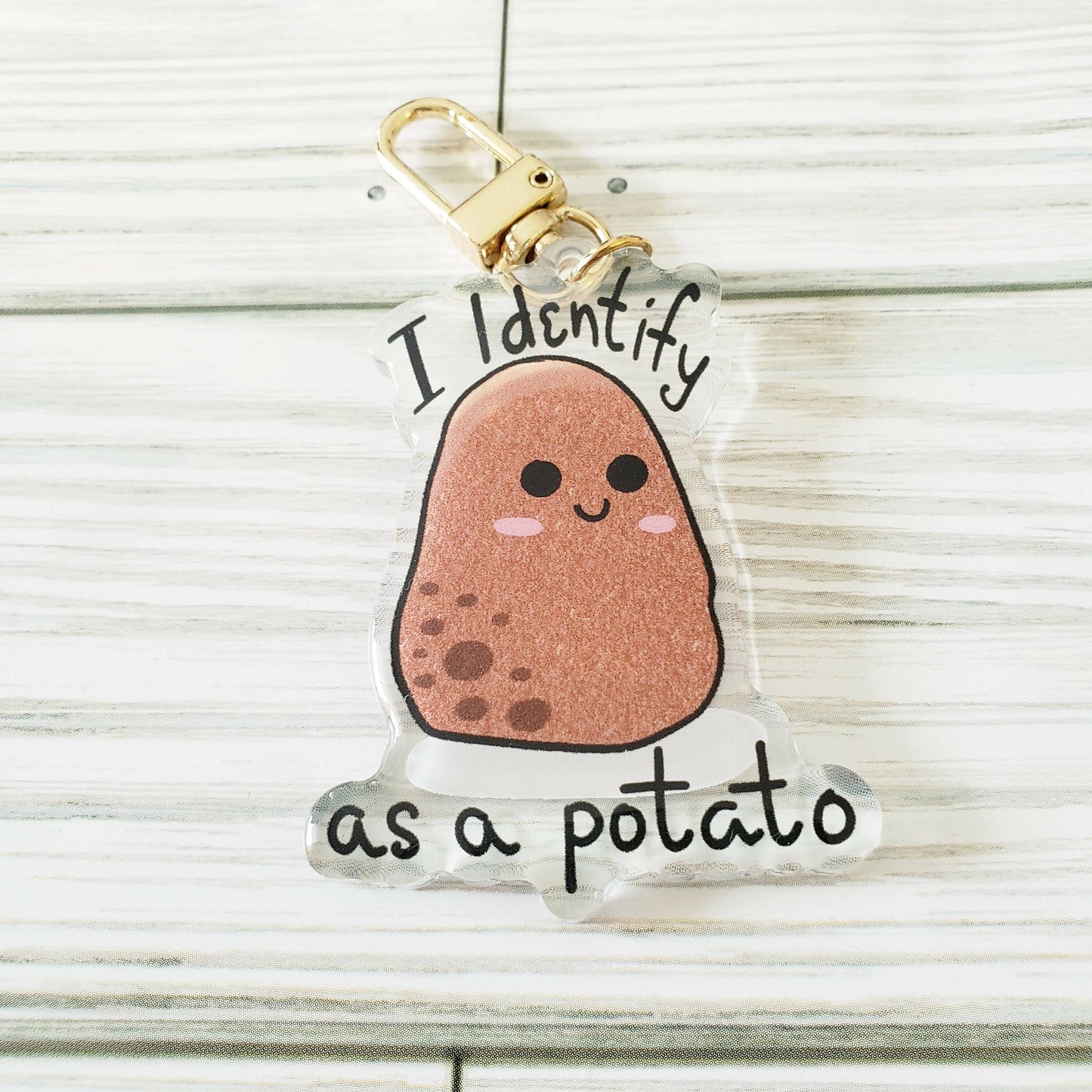 I identify as a potato keychain