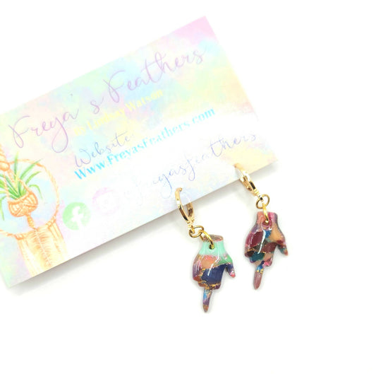 Colourful Middle Finger Dangles